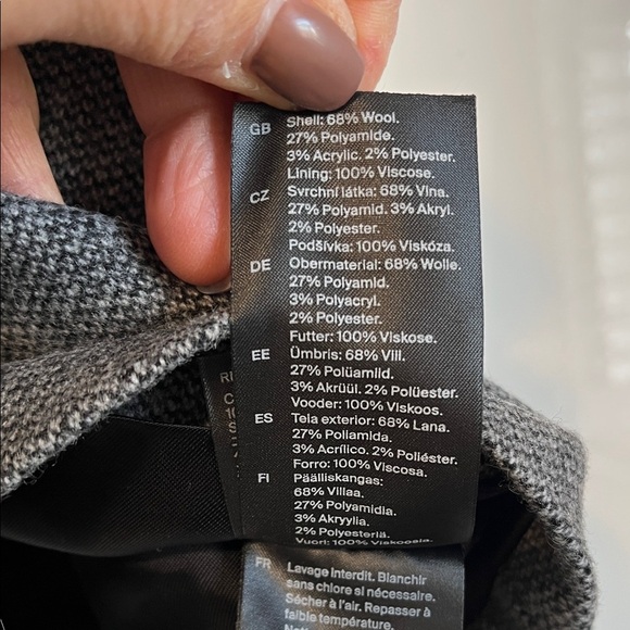 NEW COS Wool Jacquard Skirt Lined, Size 12 - Picture 12 of 12